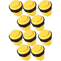 BQLZR cl¨¢sico de 28 mm ronda Arcade bot¨®n para Arcade Mame USB PC Joystick DIY paquete de 10